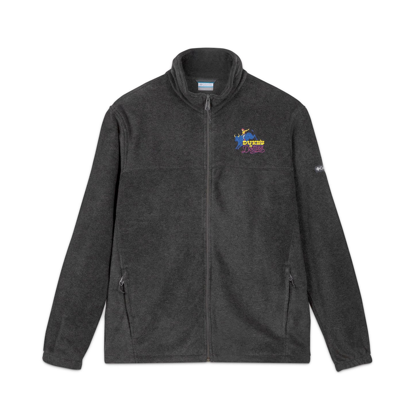 Unisex Embroidered Columbia Fleece Jacket - Cozy Outdoor Sweater, Perfect for Fall & Winter Gifts, Hiking, Campfire, Travel