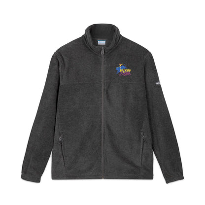 Unisex Embroidered Columbia Fleece Jacket - Cozy Outdoor Sweater, Perfect for Fall & Winter Gifts, Hiking, Campfire, Travel