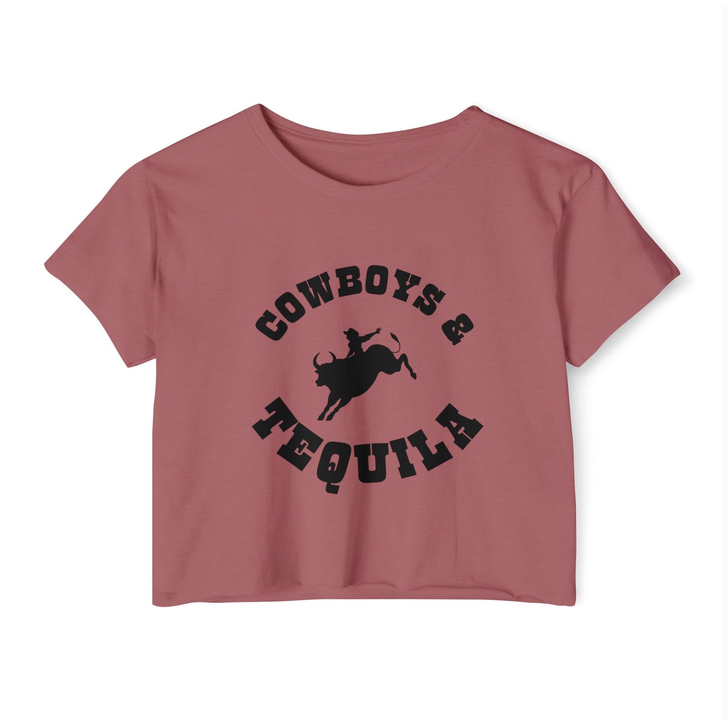 Cowboys & Tequila Crop Top